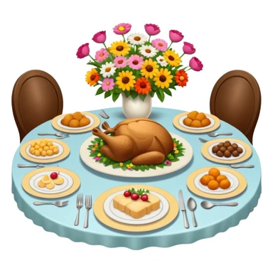 family dinner table sticker