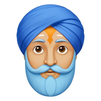 Sardar ji wearing a pagg sticker