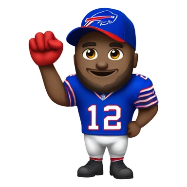 Japanese Buffalo Bills fan sticker