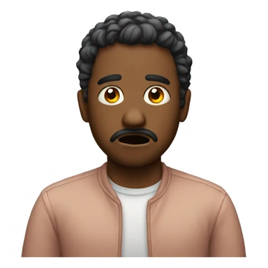 uneasy, anxious sticker