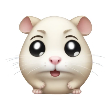 A sad hamster crying sticker