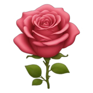 Rose with a smile sticker