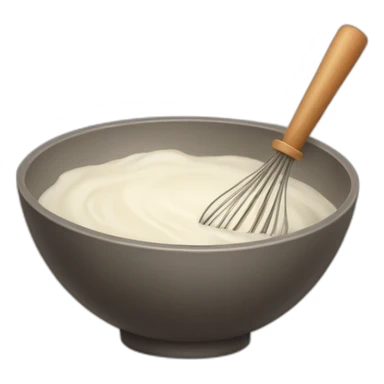 Bowl with whisk sticker