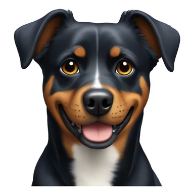 Rottweiler blue healer mix dog sticker