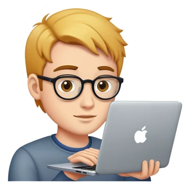 laptop and guy sticker