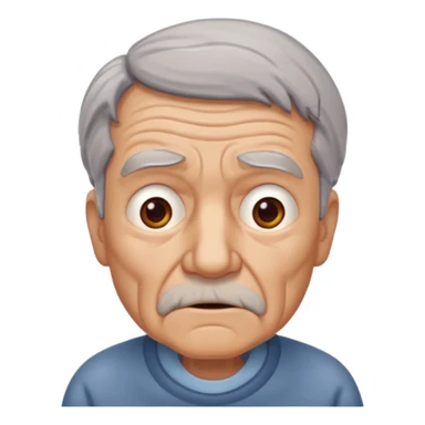confused old man sticker
