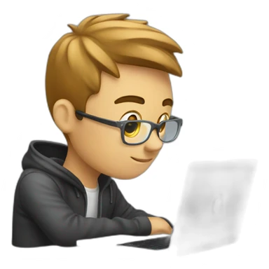 Handsome-programmer-boy-working-with-macbook sticker
