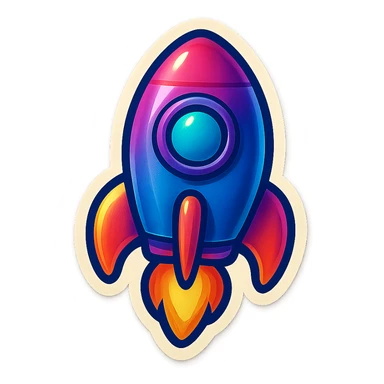 rocket sticker