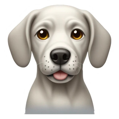 dog that is cream and grey sticker