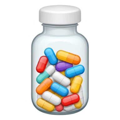 pills in bottle sticker
