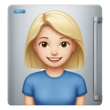 Girl fridge blocking good looking girl sticker