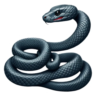 Black vipers snake sticker