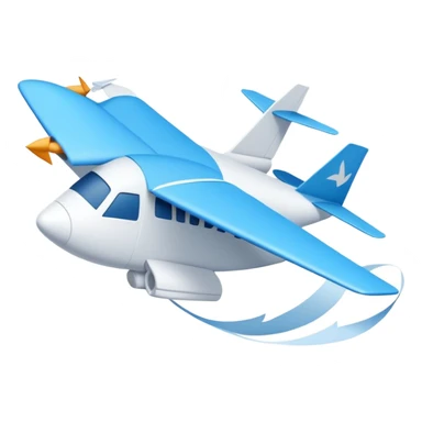 Un gato tirando un avión de papel  sticker