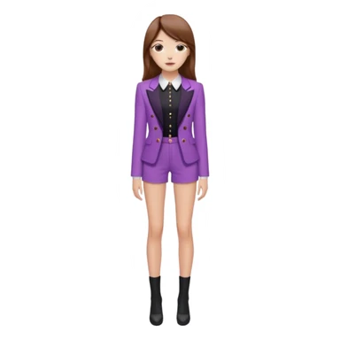 Pelo castaño,delgada,alta, mi color favorito es el lila me gusta lo coquet y lo asthetic,estoy asiendo mi Glow up y soy fan a BLAK PINK 🖤🩷 sticker