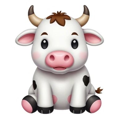 Stuffed animal cow  sticker