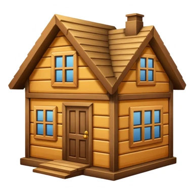 wood house sticker