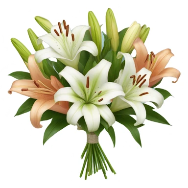 lilies bouquet  sticker
