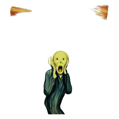Van Gogh's the scream sticker