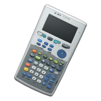 Programmable graphing Calculator with big color screen, like the TI-84 Plus sticker