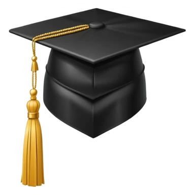 black grad cap sticker