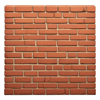brick wall viewed from the side, perspective view sticker