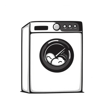 Washing machine sticker