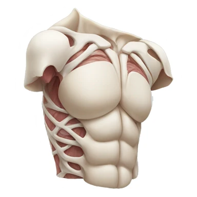 Anatomical shoulder sticker
