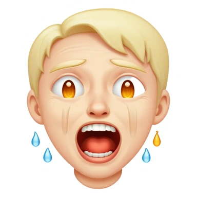 maniacal cackling haha crying tears sticker