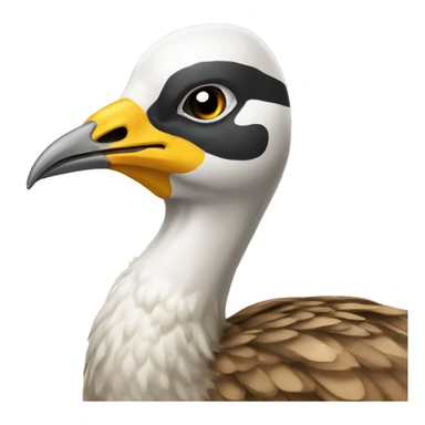 the bustard bird stylized in for android and automotive industry sticker