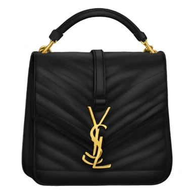 Yves Saint Laurent black shoulder bag sticker