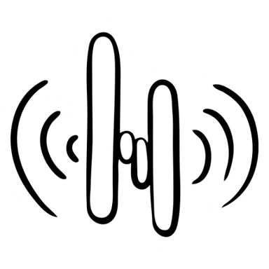 music equalizer and sound waves sticker