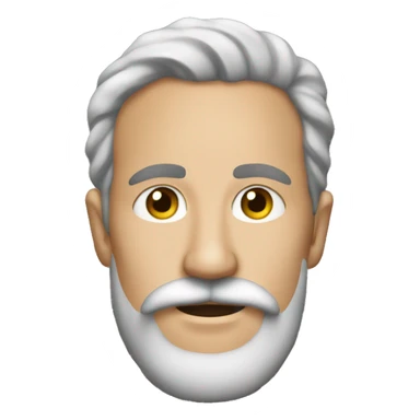 Author Christmas with facial hair sticker