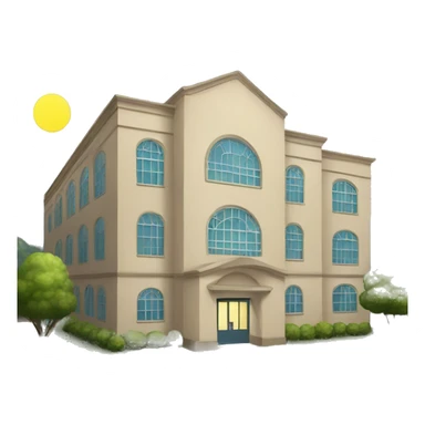 light school building sticker