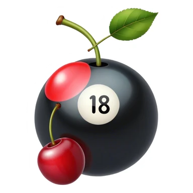 8 ball cherries sticker