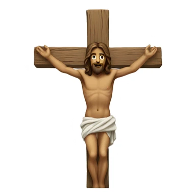 Jesus on cross sticker