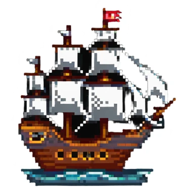 pirate ship sticker