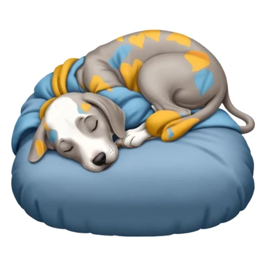 Weimaraner sleeping  sticker