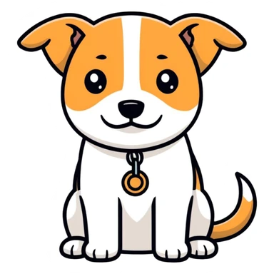 dog and hipo sticker