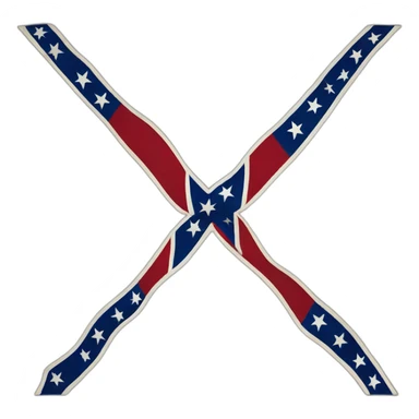 American south confederate flag sticker