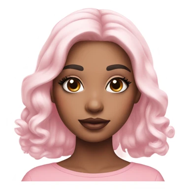 Make up cute with colour of soft sweet pink and white sticker