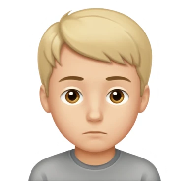 boy really thinking and focused sticker