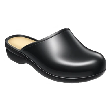black plastic slipper sticker
