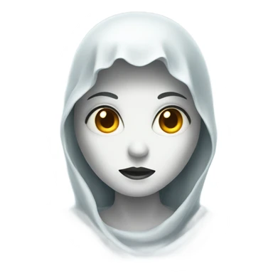 Female ghost  sticker