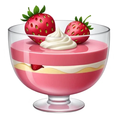 Strawberry pudding sticker