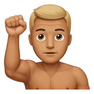 papa con puño ariba de like sticker