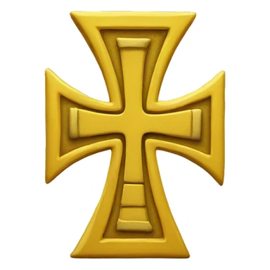 ank an egypcian cross in yellow sticker