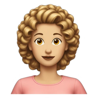 Lunch lady hair sticker