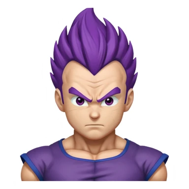 Vegeta ultra ego with purple hair sticker