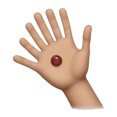 rash on hand sticker