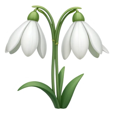 snowdrop emoji sticker